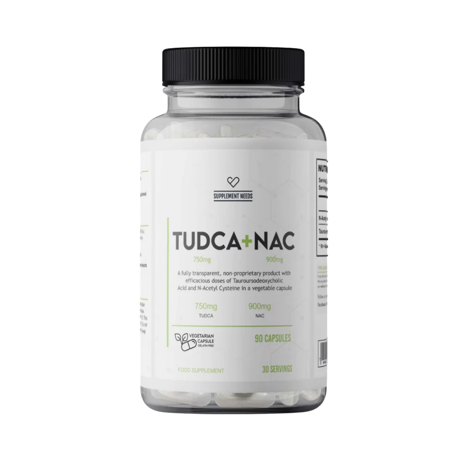 Supplement Needs Tudca 750mg + NAC 900mg 90 kapsula