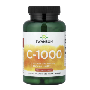 Swanson Vitamin C With Rose Hips Extract 1000mg 90 kapsula