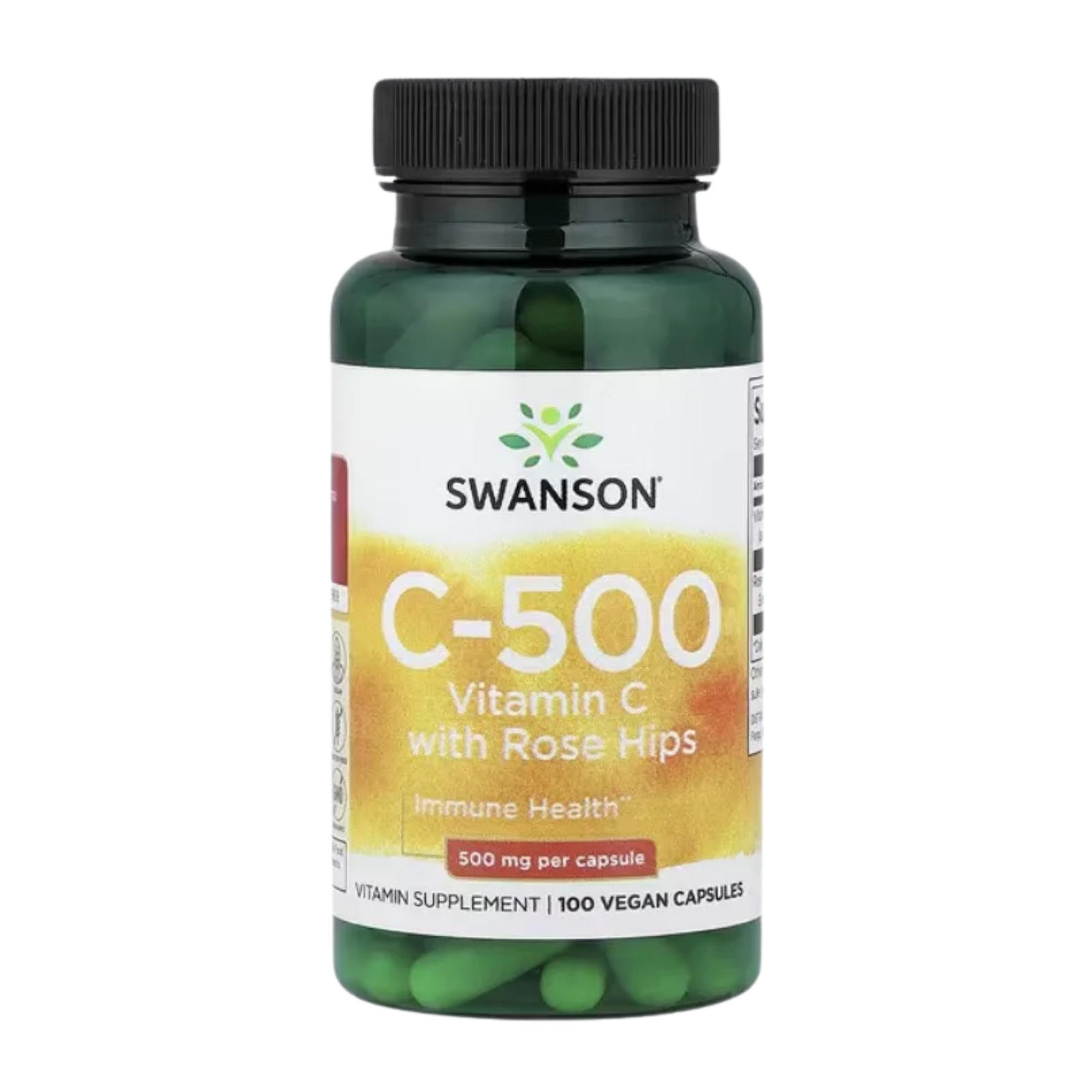 Swanson Vitamin C With Rose Hip 500mg 100 kapsula