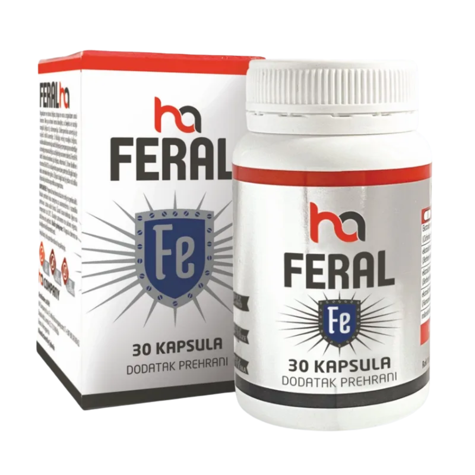 Ha Feral Željezo Dodatak Prehrani 30 kapsula