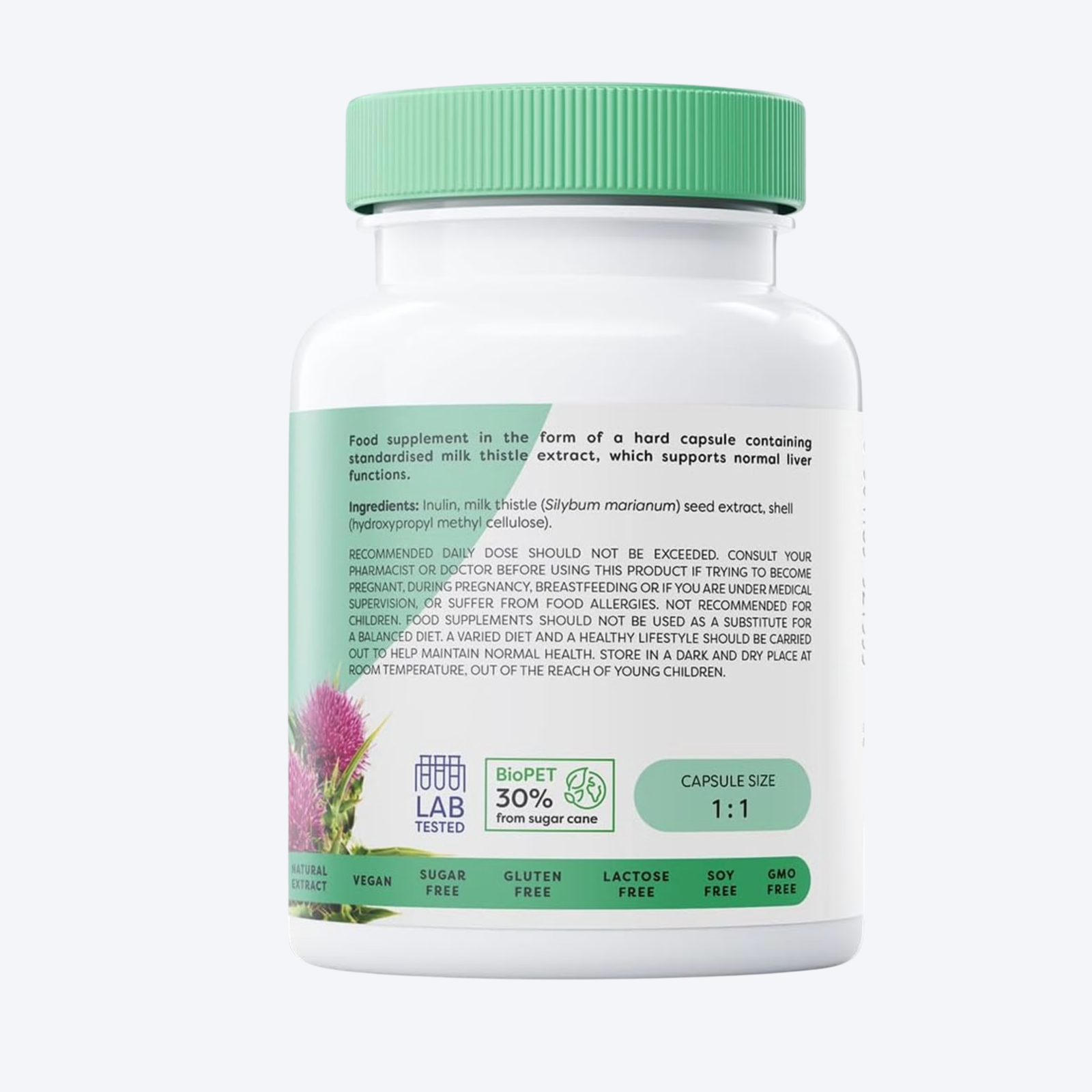 Osavi Milk Thistle, Silymarin 100mg 60 kapsula - Image 3