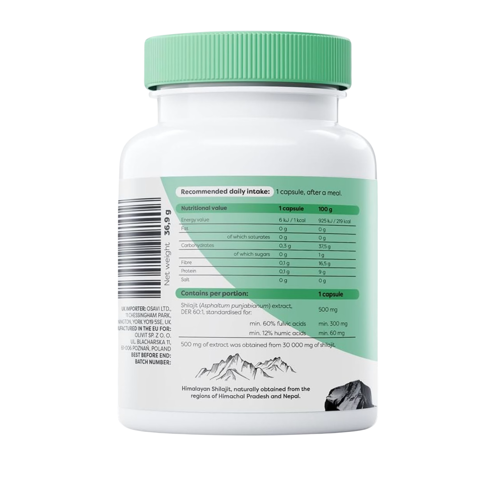 Osavi Shilajit 500mg 60 kapsula - Image 2