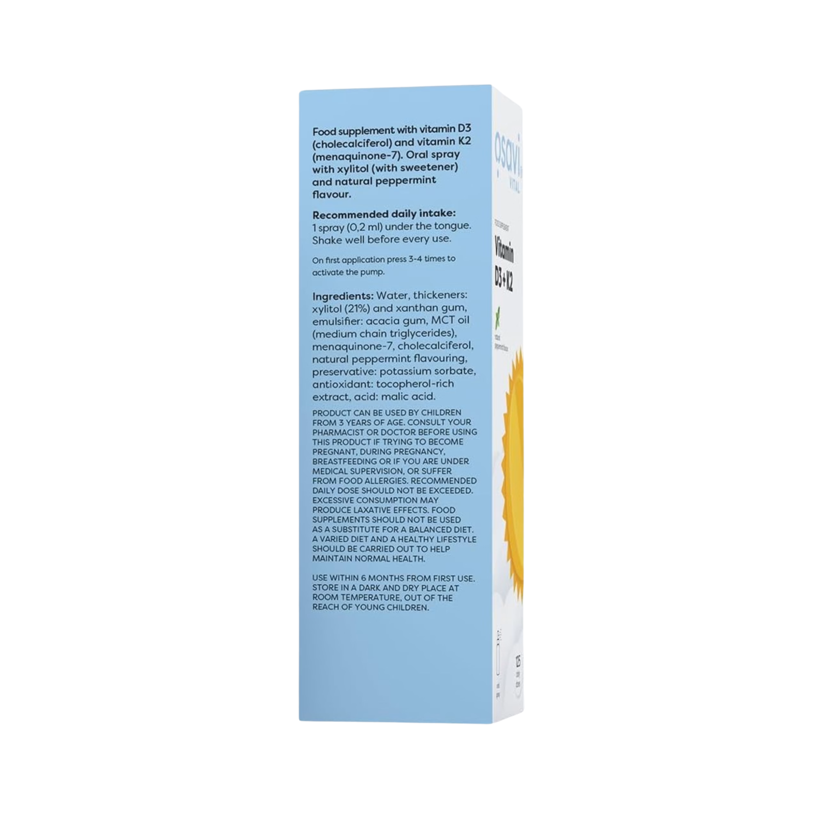 Osavi D3K2 Oral Spray 25ml (Peppermint) - Image 4