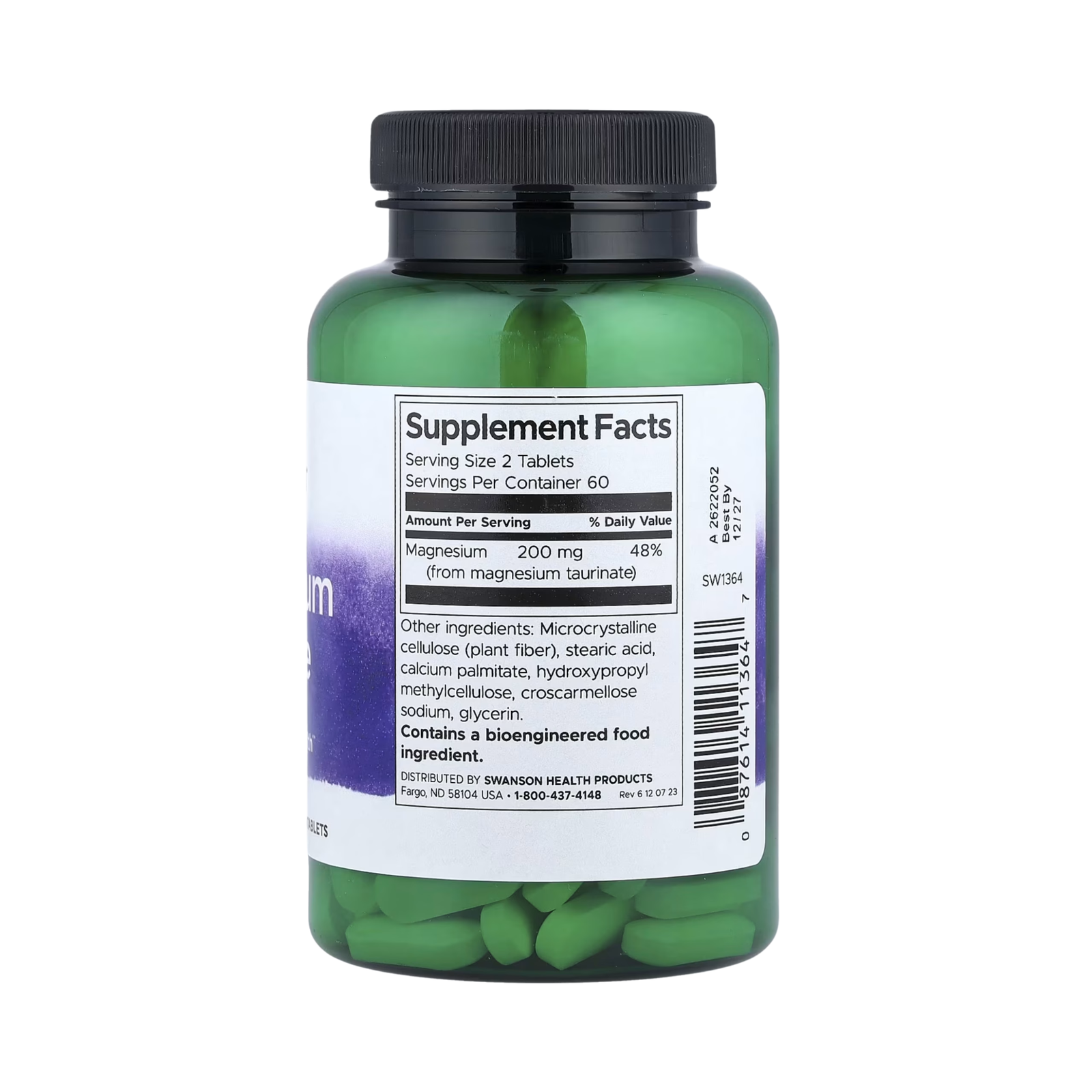 Swanson Magnesium Taurate 100mg 120 tableta - Image 2
