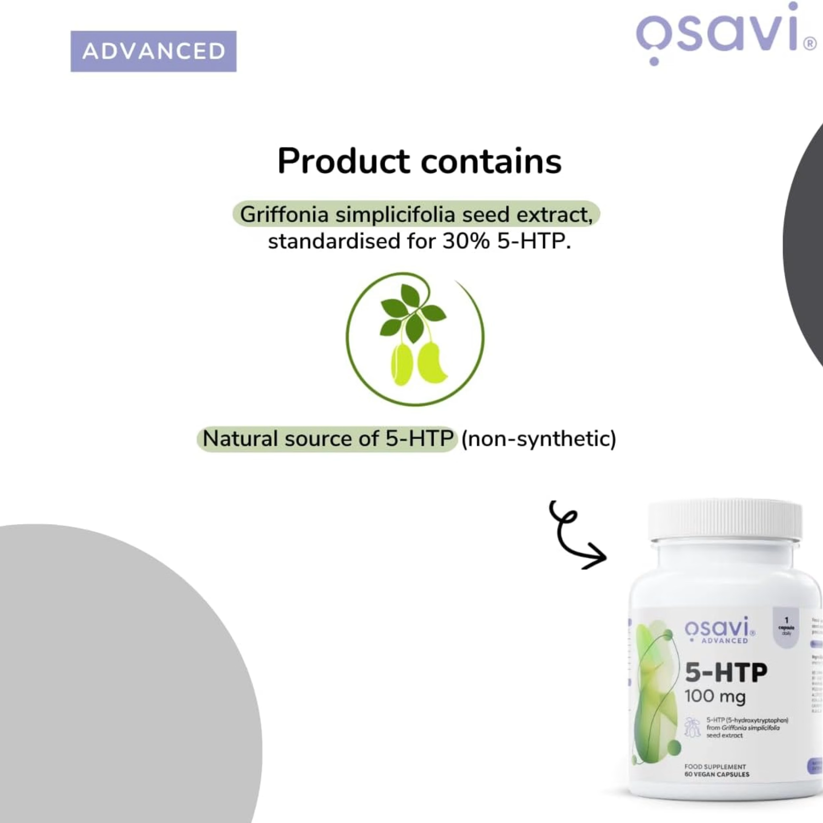Osavi 5-HTP 100mg 60 kapsula - Image 4
