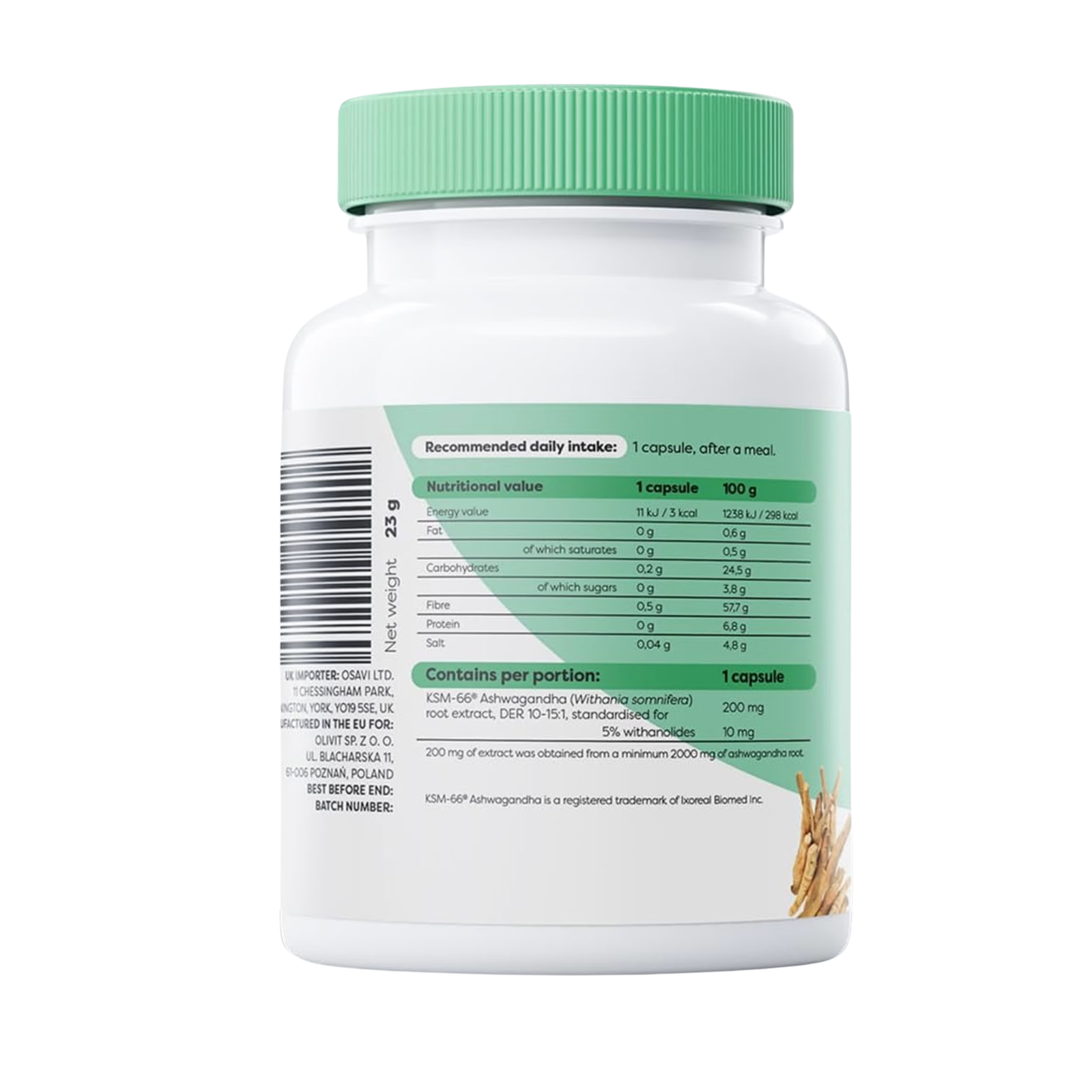 Osavi Ashwagandha KSM-66 200mg 60 kapsula - Image 2