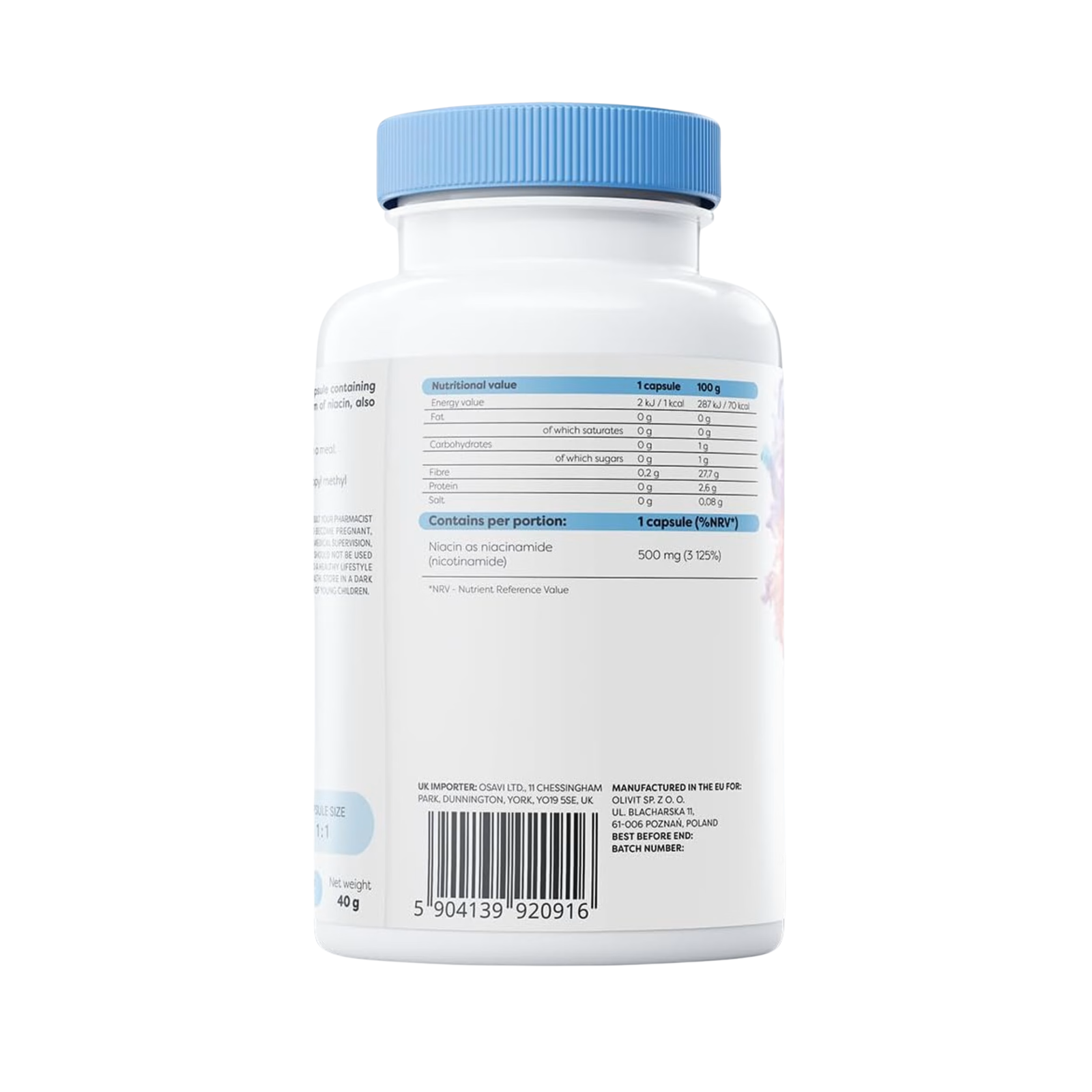 Osavi Niacinamide 500mg 60 kapsula - Image 2