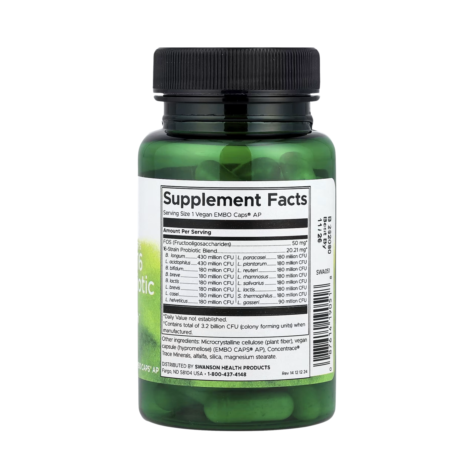 Swanson Dr. Stephen Langer’s Ultimate 16-Strain Probiotic – 60 kapsula - Image 2