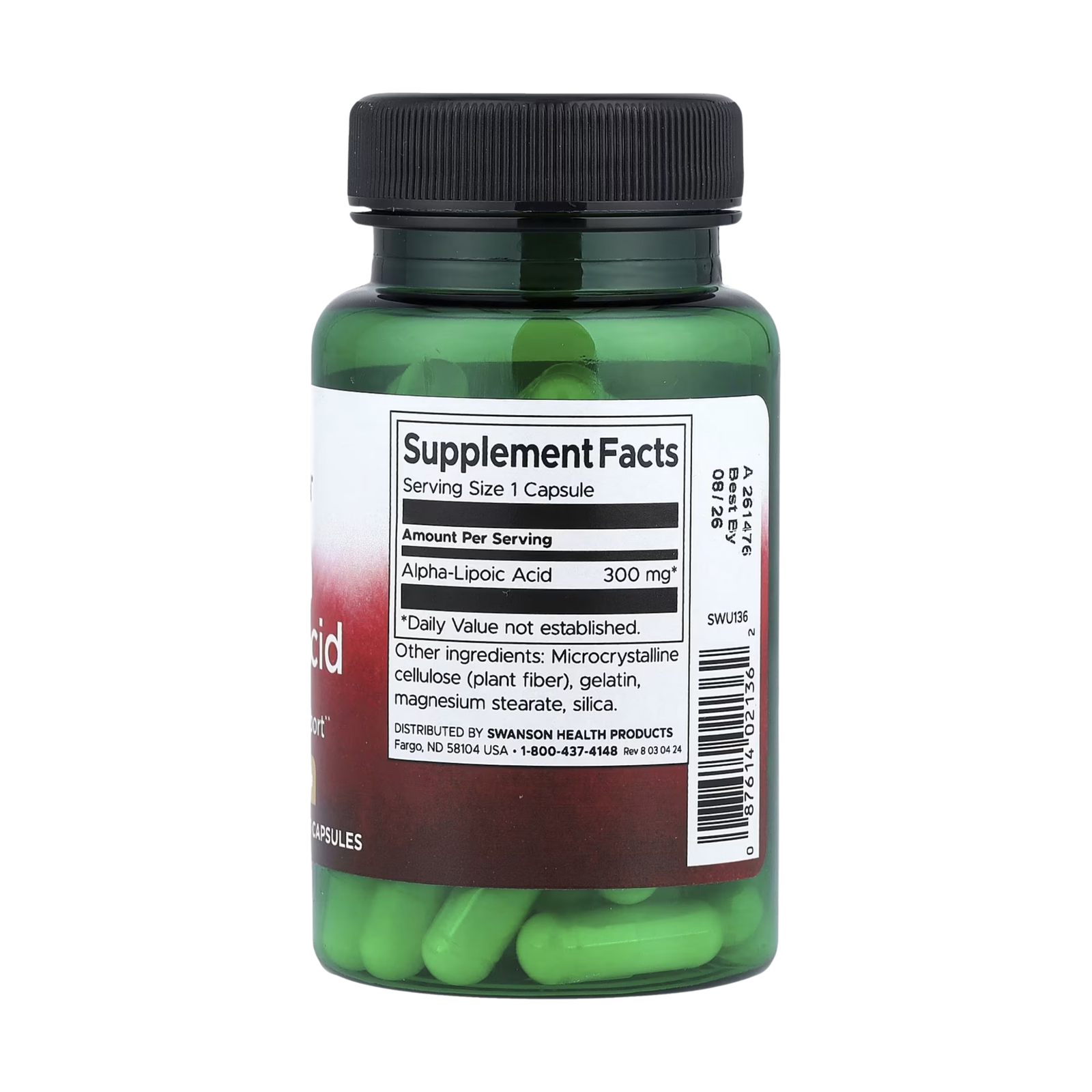 Swanson Alpha Lipoic Acid 300mg 60 kapsula - Image 2