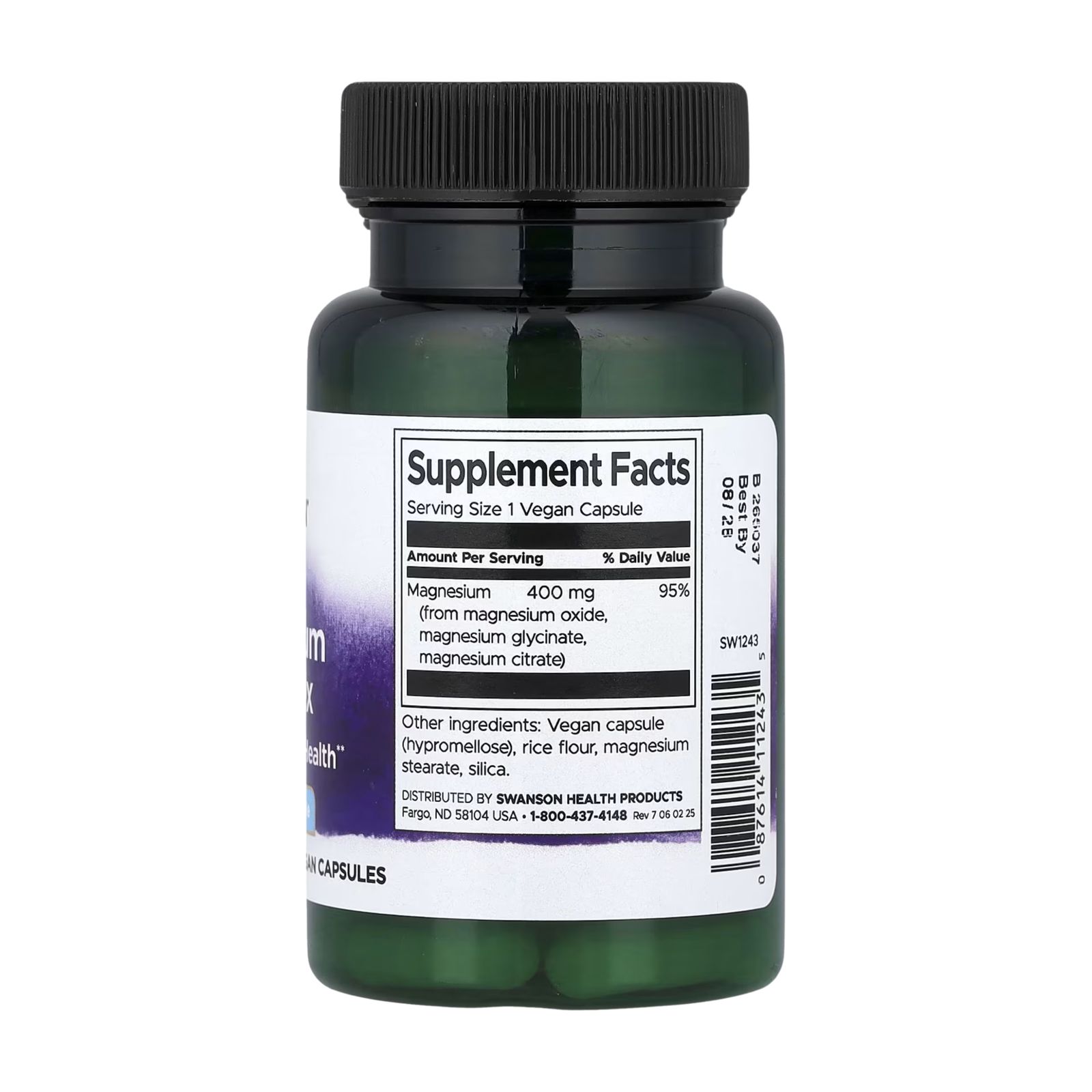 Swanson Triple Magnesium Complex 30 kapsula - Image 2