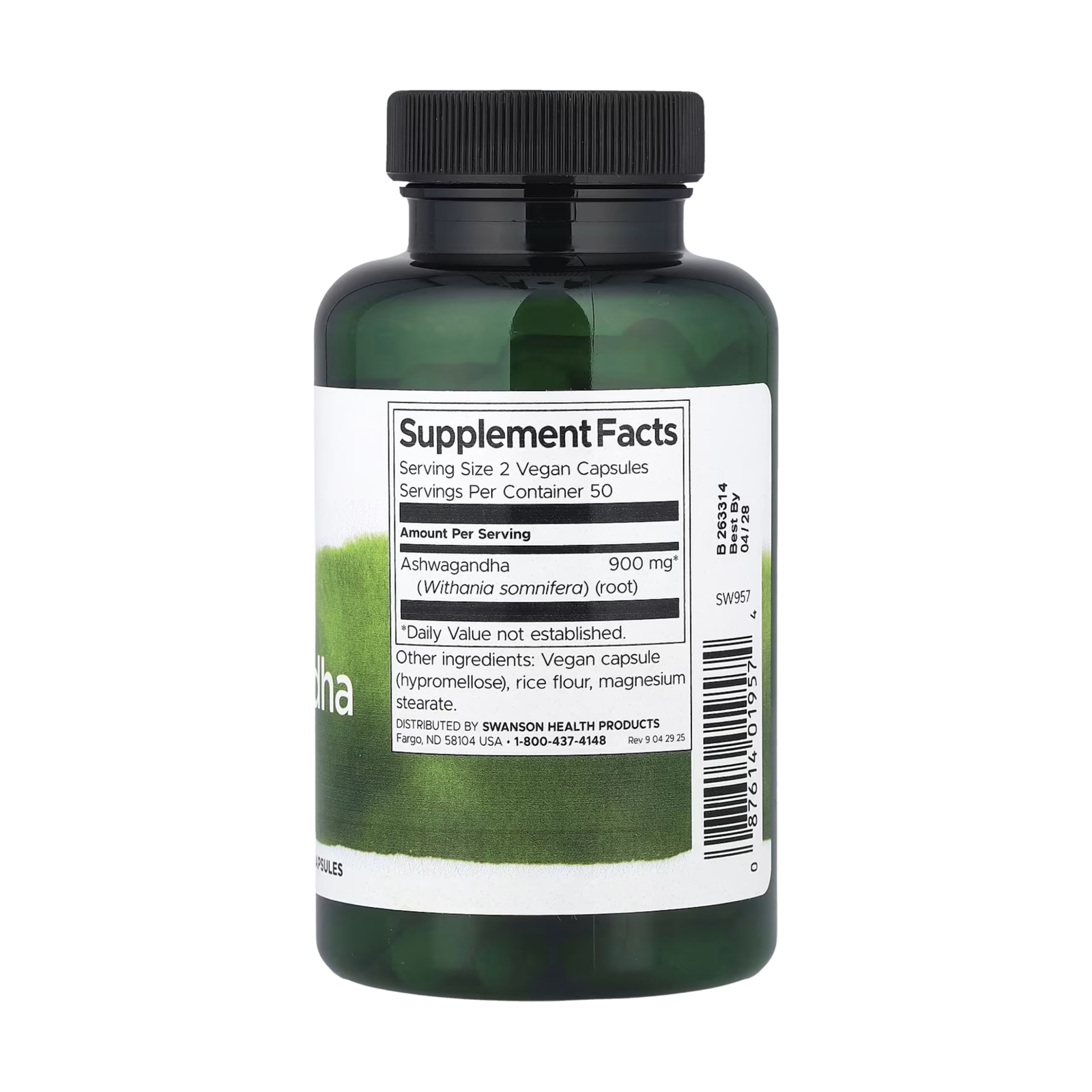 Swanson Ashwagandha 450mg 100 kapsula - Image 2