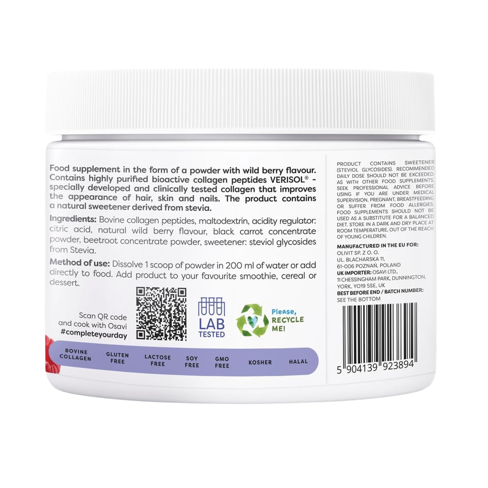 Osavi Collagen Peptides (Hair, Skin, Nails) 150g - Image 3