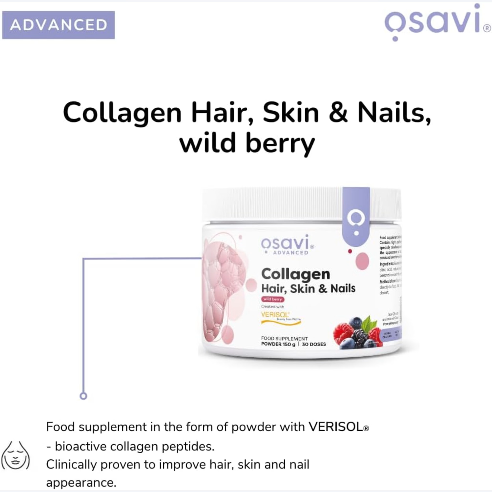 Osavi Collagen Peptides (Hair, Skin, Nails) 150g - Image 4