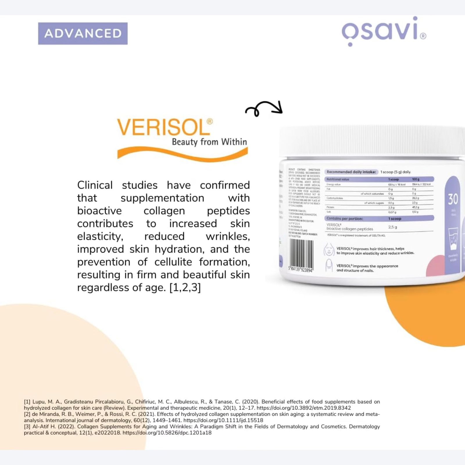 Osavi Collagen Peptides (Hair, Skin, Nails) 150g - Image 5