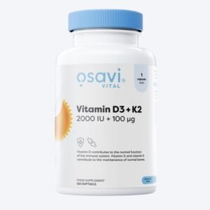 Osavi Vitamin D3+K2 2000IU+100mcg 120 kapsula