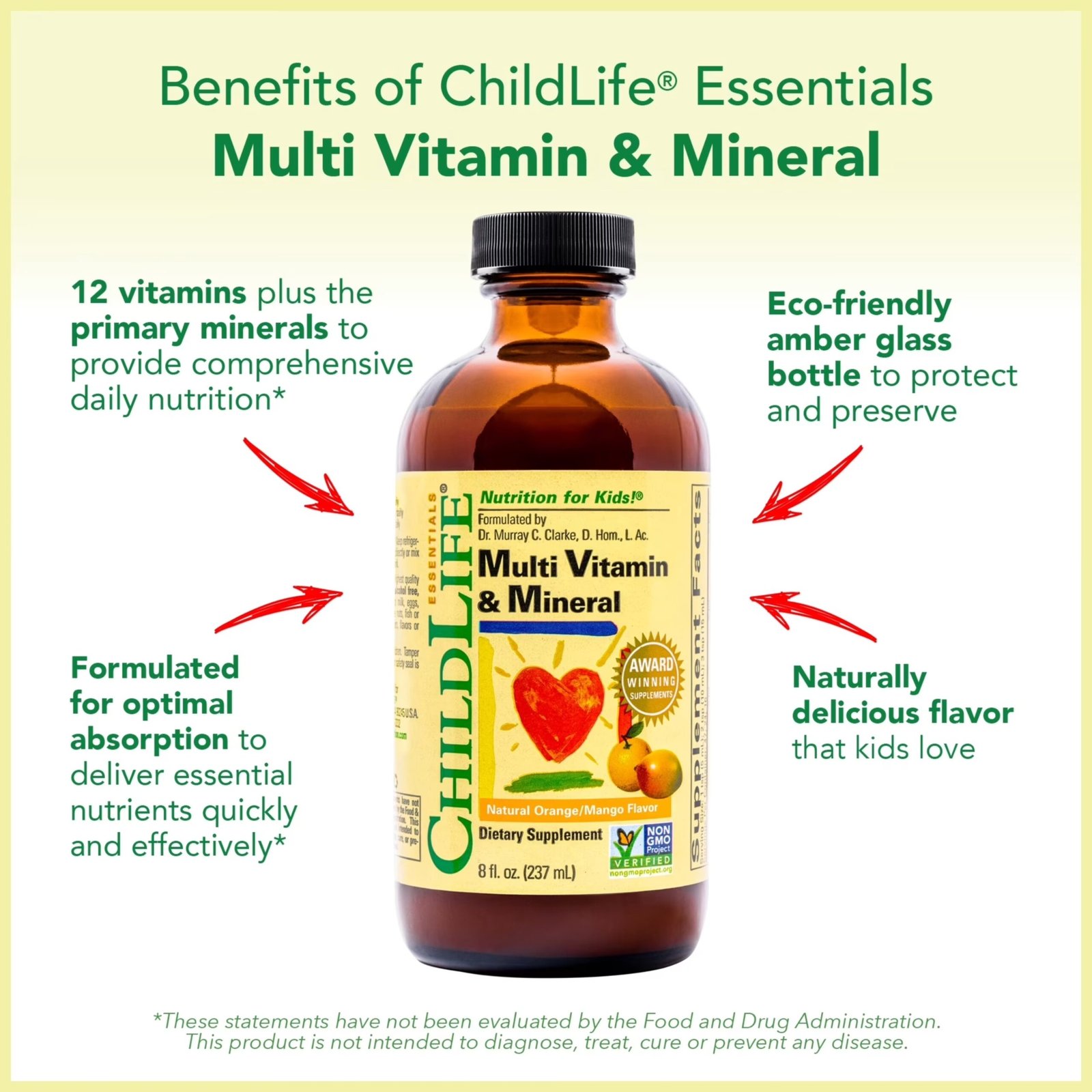 ChildLife Multivitamin & Mineral 237ml Orange & Mango - Image 4